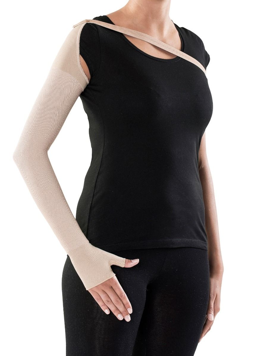 SIGVARIS&reg; TRADITIONAL 503 Class 2 Combined Arm with Grip Top & Shoulder