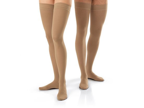 JOBST&reg; Classic Class 2 Thigh Hold Up with Dotted Topband