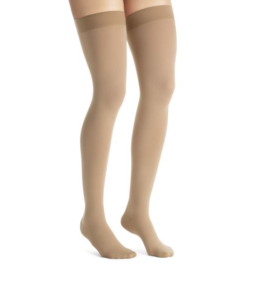 JOBST&reg; Opaque Class 1 Thigh Hold Up with Dotted Topband