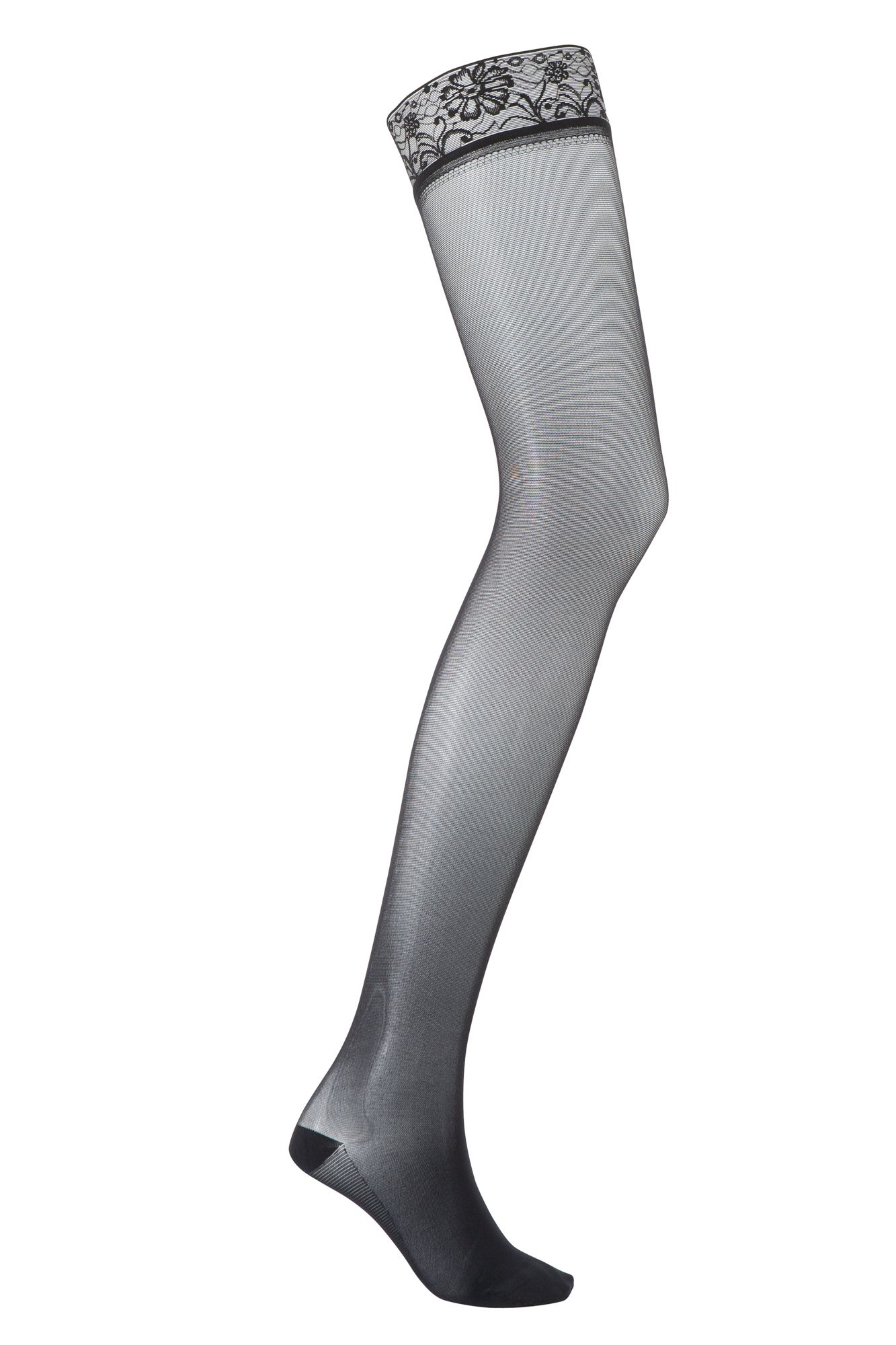 SIGVARIS&reg; Essential SEMITRANSPARENT Class 3 Thigh Hold Up Compression Stockings