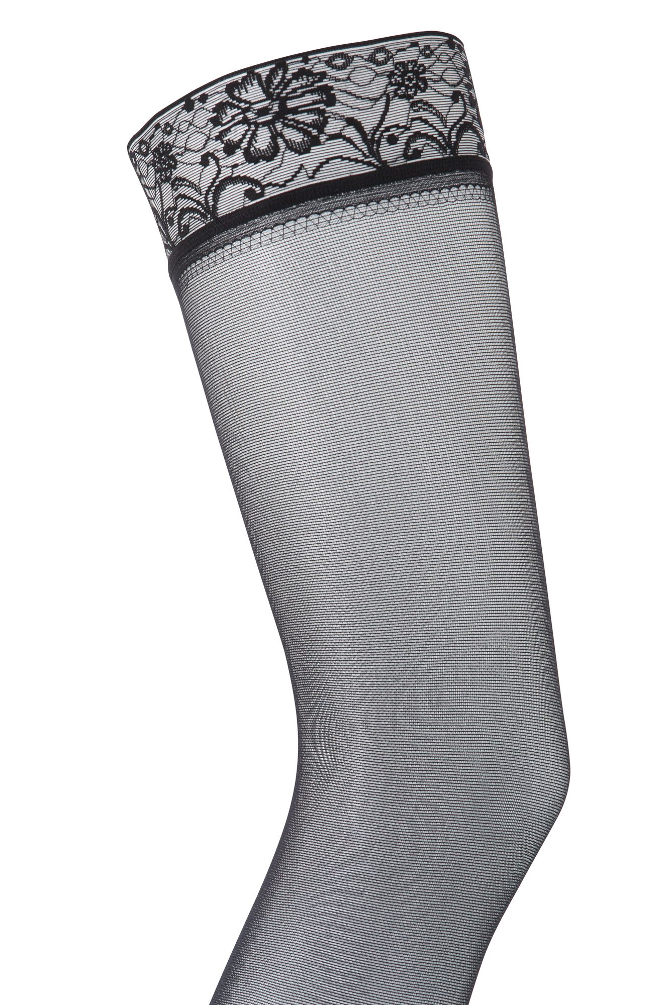 SIGVARIS&reg; Essential SEMITRANSPARENT Class 2 Thigh Hold Up Compression Stockings