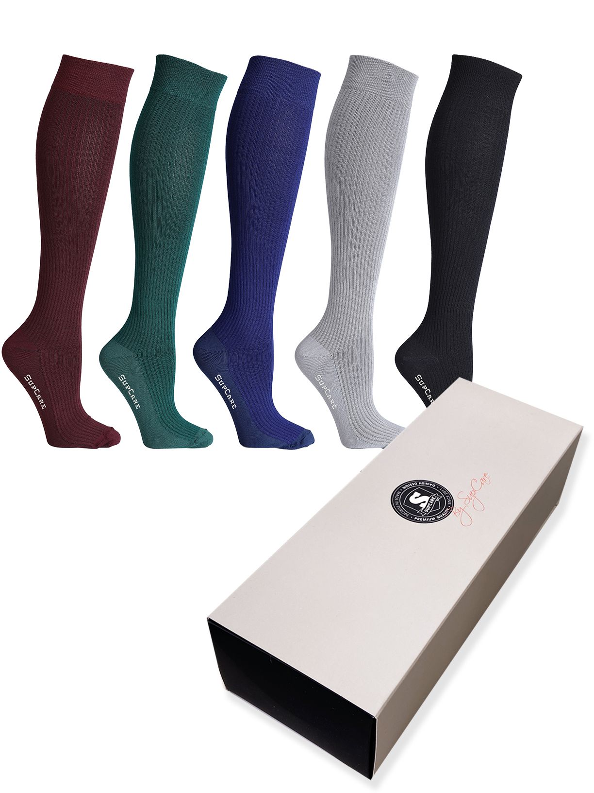 SupCare Mens Bamboo Socks Gift Set 5-Pairs